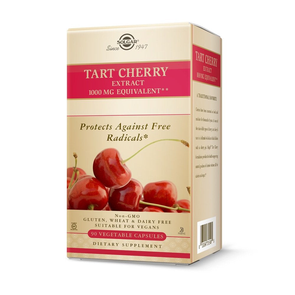 Solgar Tart Cherry Extract -- 1000 Mg - 90 Vegetable Capsules