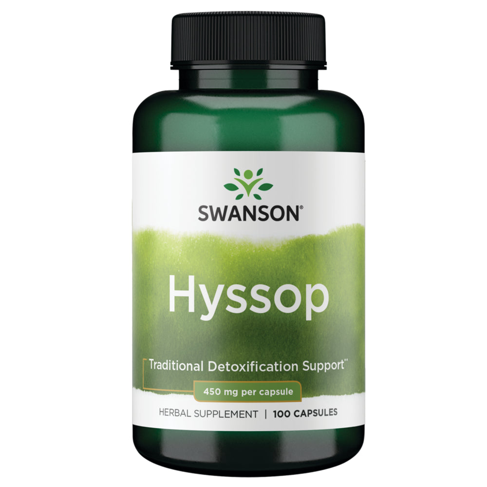 Swanson Hyssop 450 Mg 100 Capsules