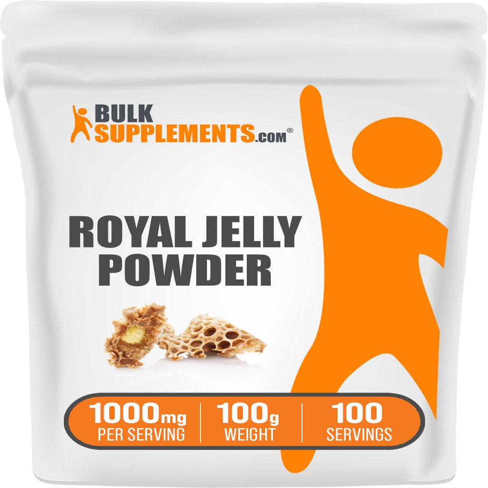 Bulksupplements.Com Royal Jelly Powder, 1000Mg - Brain & Immune Support Supplement (100G - 100 Servings)