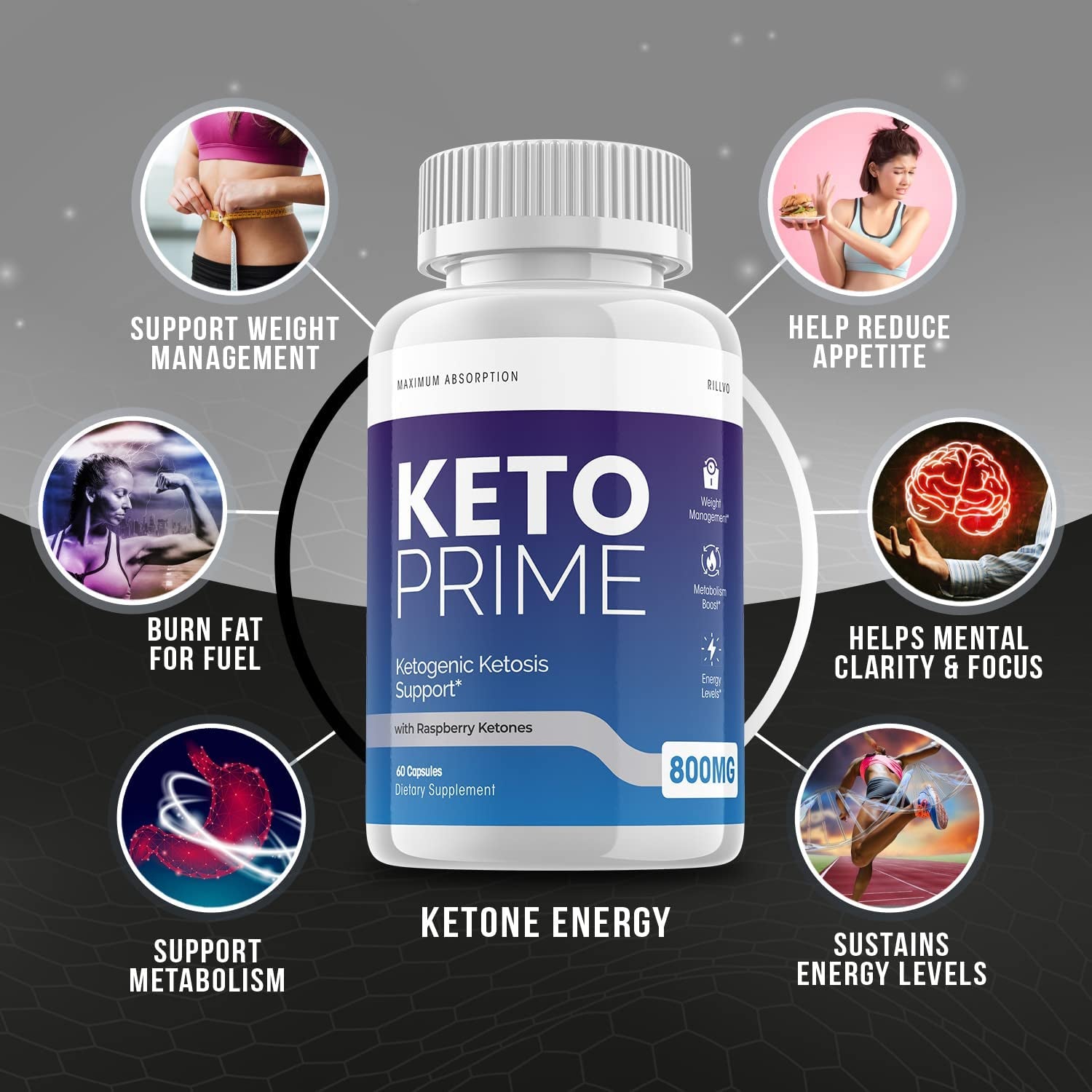 (5 Pack) Keto Prime Pill Advanced Ketogenic Weight Loss Support (300 Capsules)