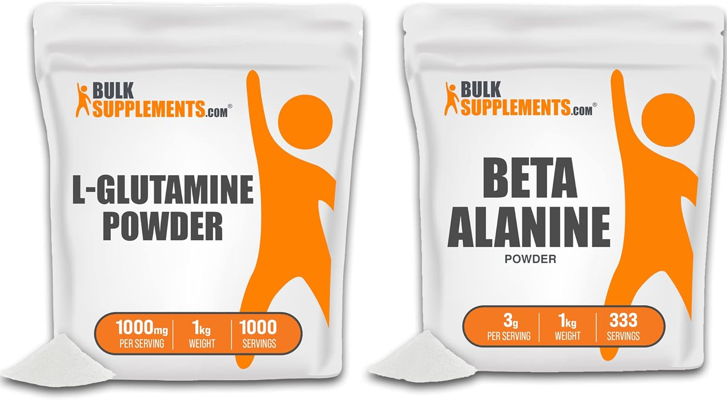 BULKSUPPLEMENTS.COM L-Glutamine 1KG & Beta Alanine 1KG Bundle