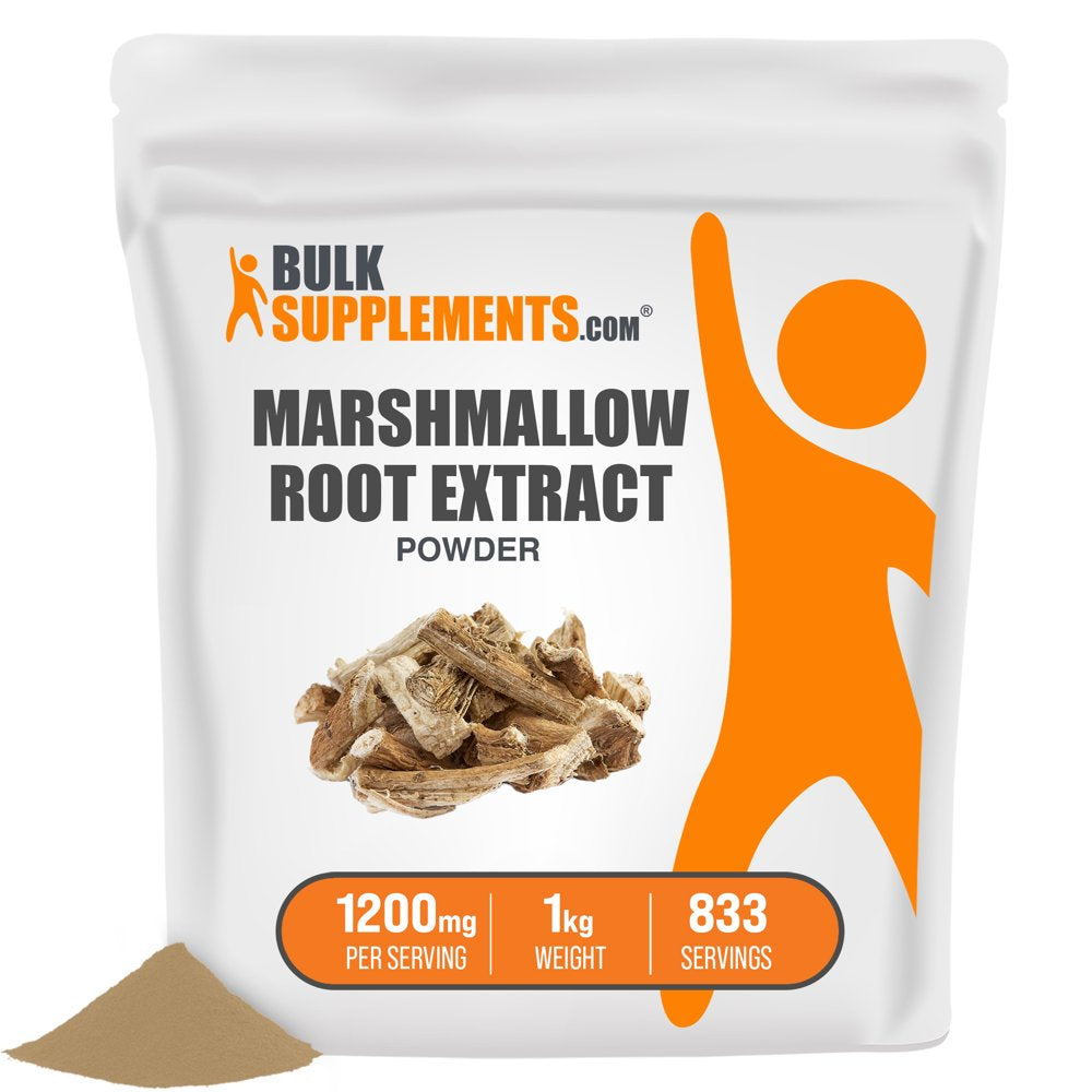 Bulksupplements.Com Marshmallow Root Extract Powder - Lung Support Supplement - Marshmallow Root Powder (1 Kilogram)