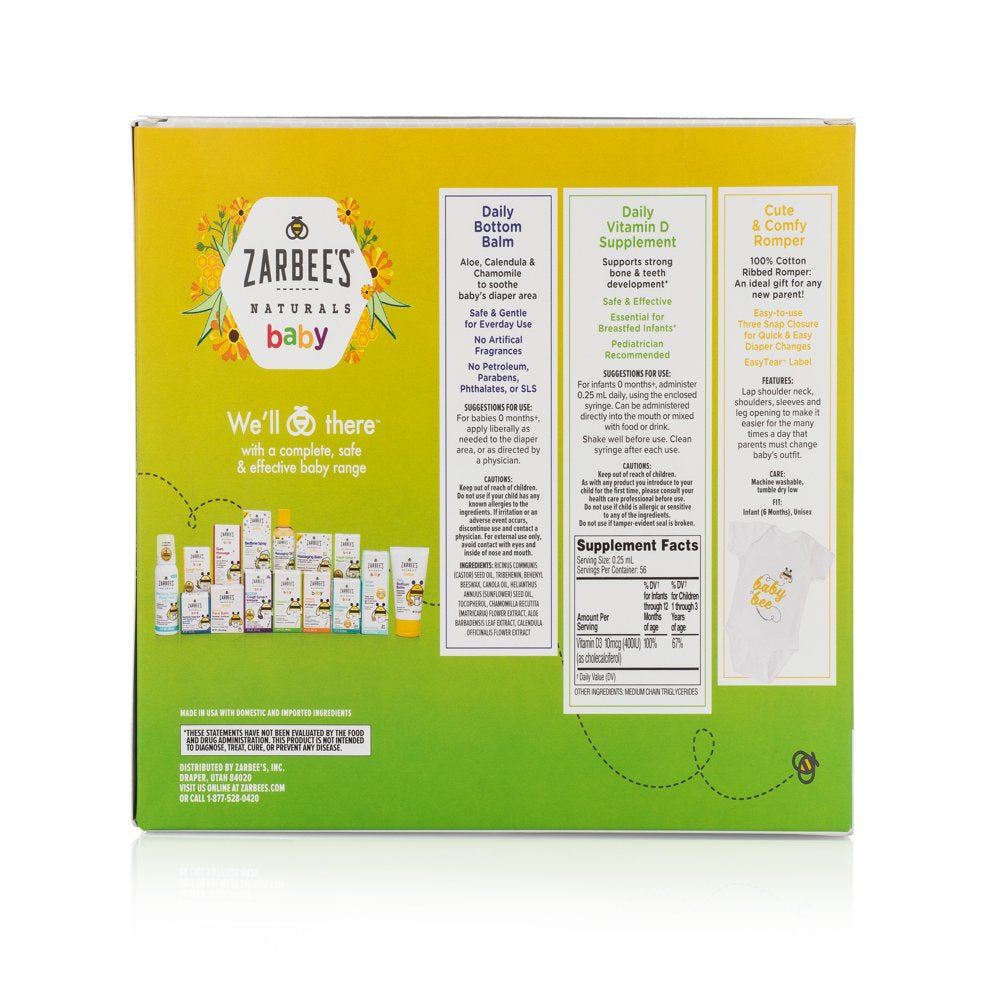 Zarbee'S Naturals Baby Newborn Essentials Gift Set