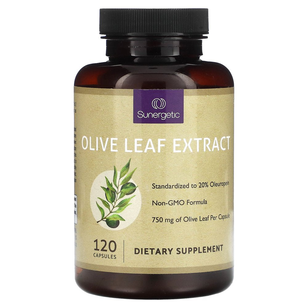 Premium Olive Leaf Extract Capsules - Standardized to 20% Oleuropein - Super Strength Olive Leaf Exact Supplement Helps Support Immune, Skin & Cardiovascular Health - 750Mg per Capsule - 120 Capsules