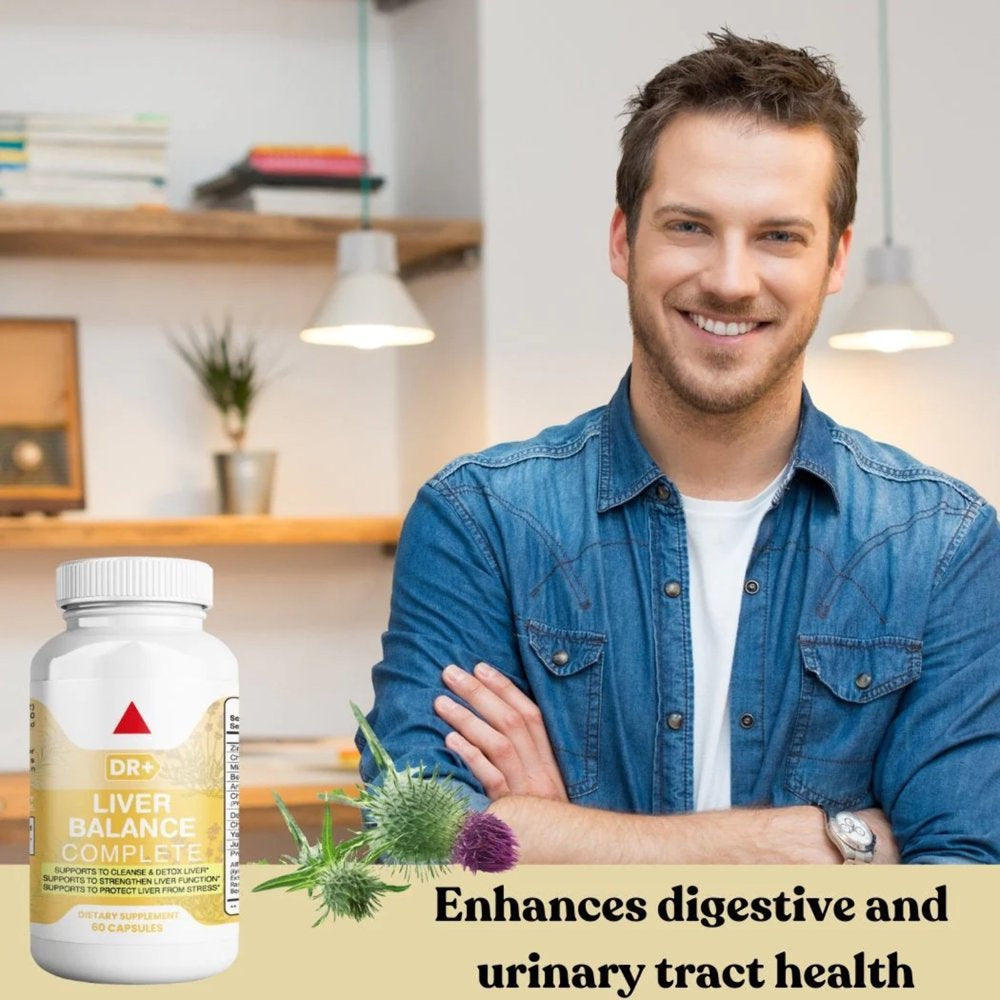 Liver Care Supplement: Cleanse, Detox Repair with Milk Thistle 22 Herbs