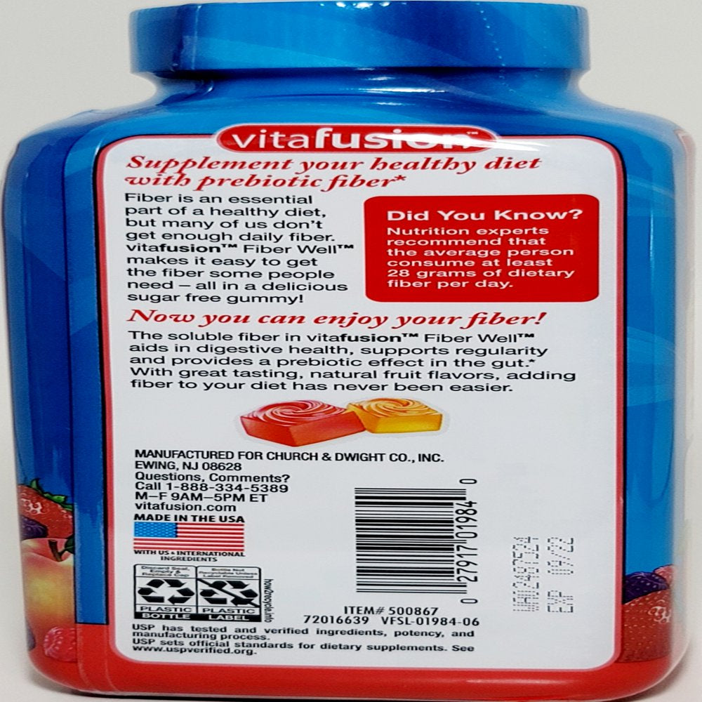 2 PACK | Vitafusion Fiber Gummies, 220 Count Sugar Free