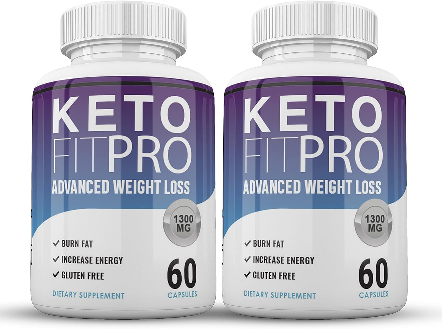 (Official) Keto Fit Pro, Advanced Formula 1300Mg, Made in the USA, (2 Bottle Pack), 60 Day Supply