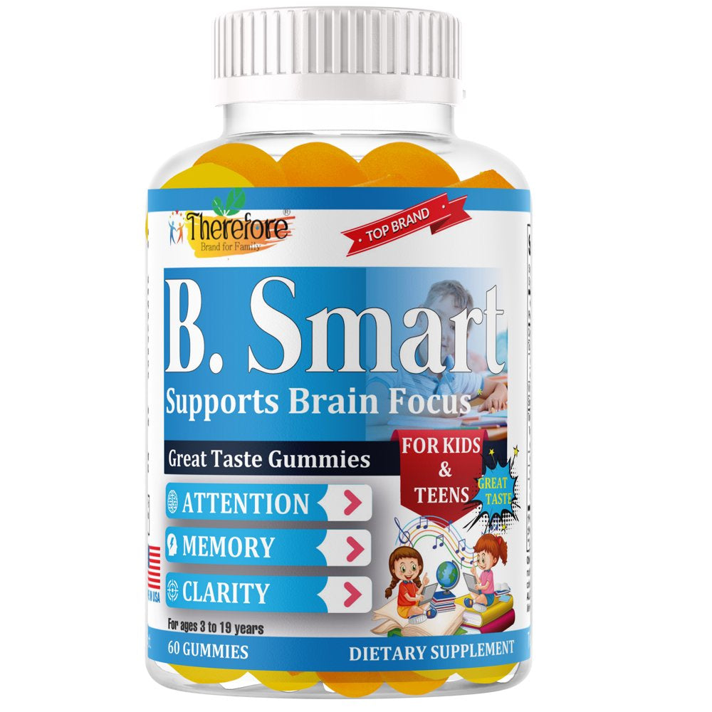 Brain Booster Supplement for Kids & Teens , Supports Focus, Memory, Clarity, Energy Nootropics Support. Formulated for Prolonged Performance 60 Softgels