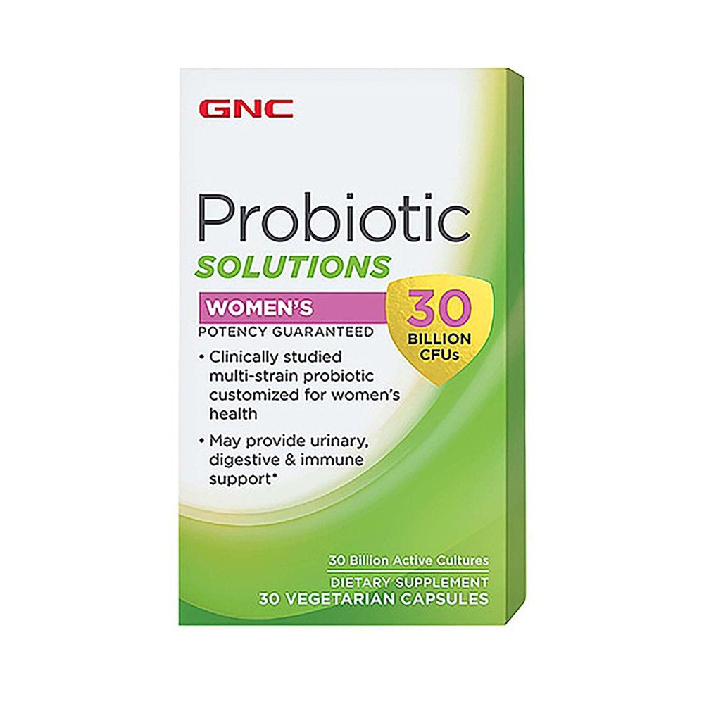 GNC Probiotic Solutions Women'S with 30 Billion Cfus, 30 Capsules, Daily Probiotic Support