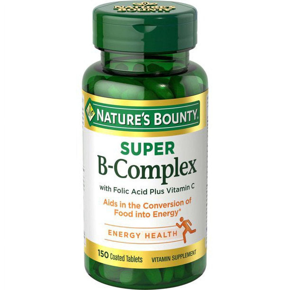 Nature'S Bounty B-Complex with Folic Acid plus Vitamin C, Tablets 150 Ea