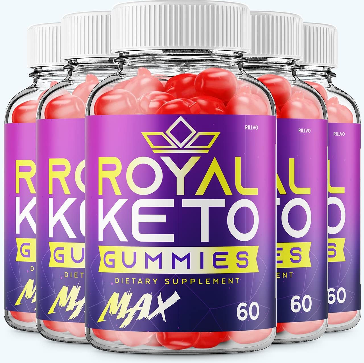 (5 Pack) Royal Max Keto Gummies Advanced Formula Royal Keto ACV Gummies Apple Cider Vinegar (300 Gummies)