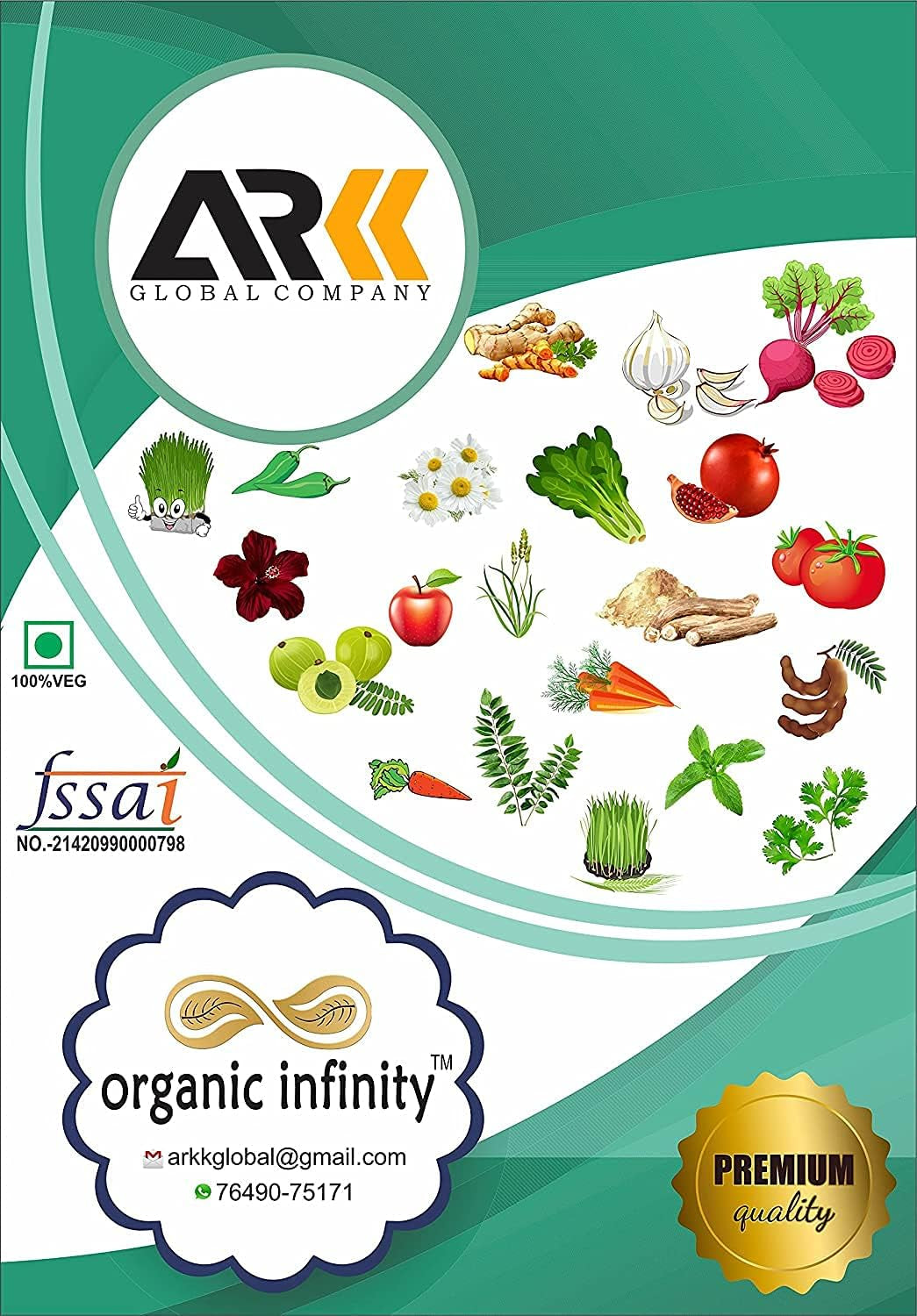 Admart Organic Infinity Akarkara Root Powder | Anacyclus Pyrethrum | Pellitory Root Powder- 500 GM by Organic Infinity