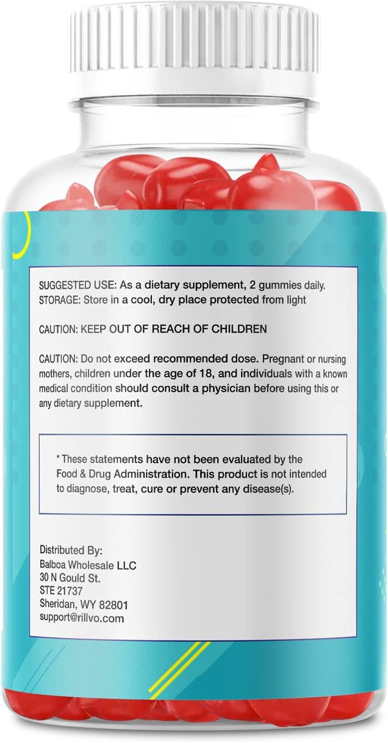 Rillvo Trubio Keto ACV Gummies - Advanced Formula Tru Bio (60 Gummies), Fewnt