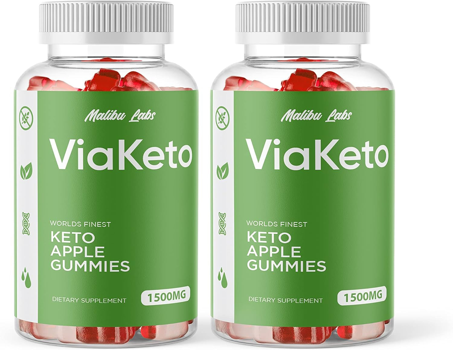 Viaketo Apple Cider Vinegar Gummies, ACV New 1500Mg Strong Time Released Formula, Once a Day, Ketogenic Support Supplement Ketosis, via Keto Gummy (2 Pack) 60 Day Supply