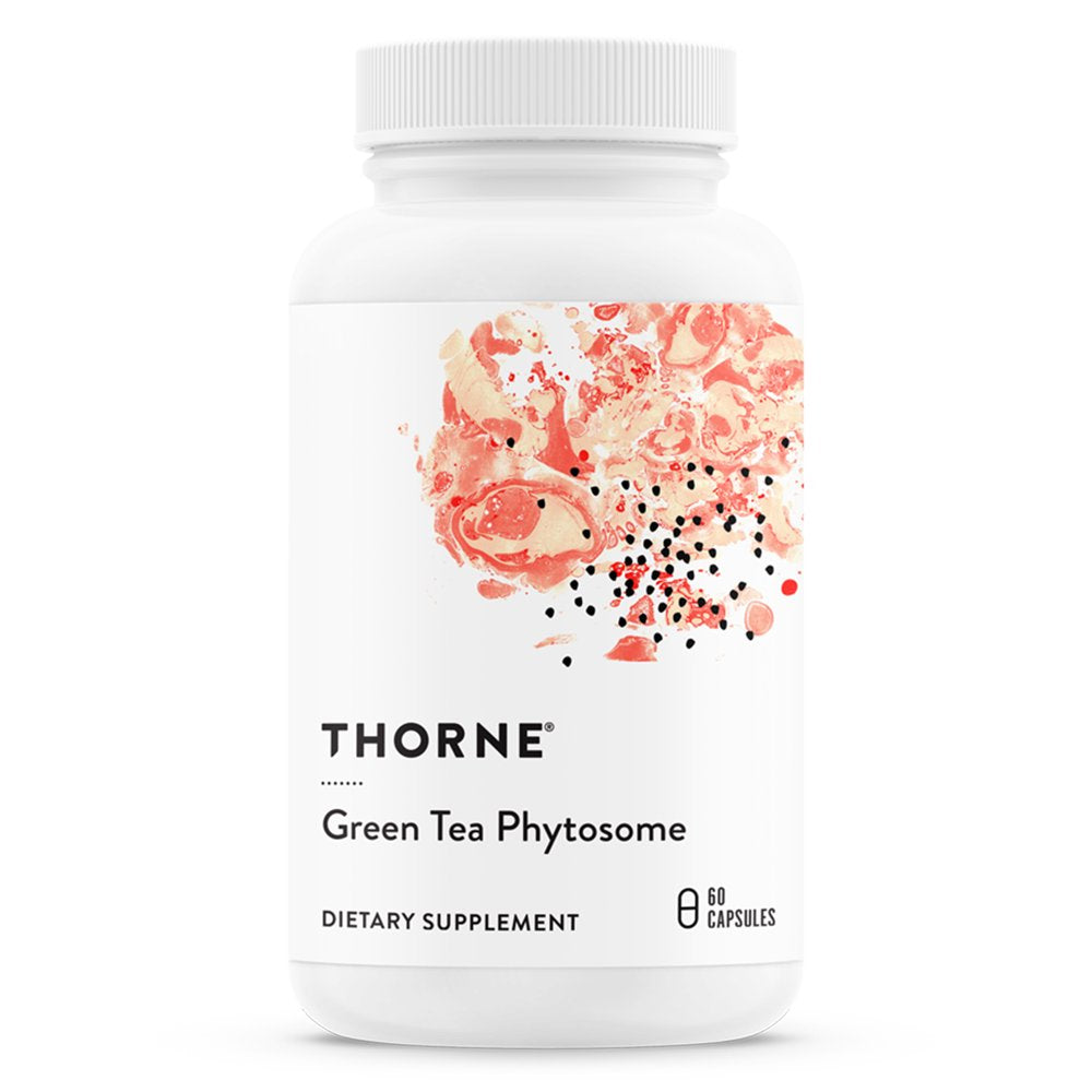 Thorne Green Tea Phytosome, Antioxidant, Liver Protective, and Metabolic Benefits of Green Tea without the Caffeine, 60 Capsules