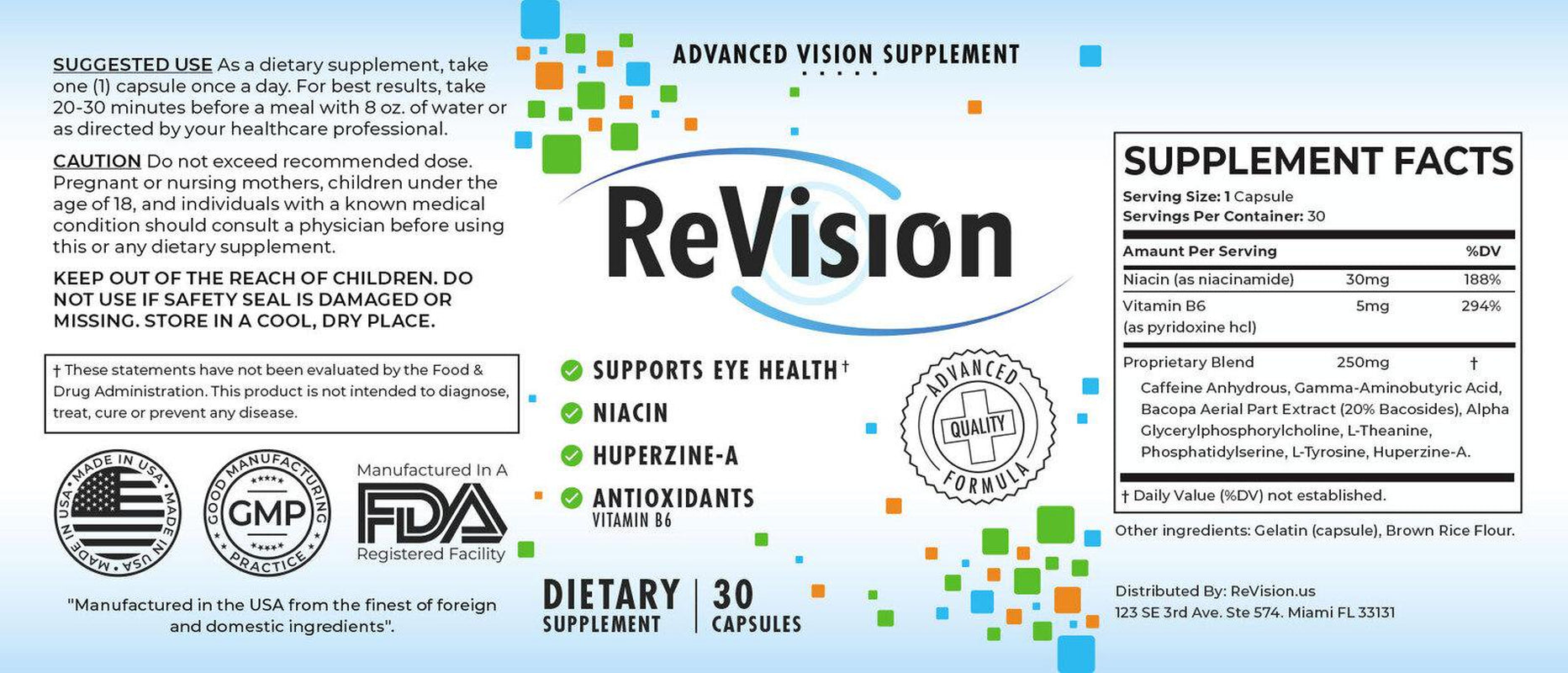 (5 Pack) Revision - New Advanced Revolutionary Eye Health Formula - Supports Healthy Vision - Supplement for Eyes Sight - 300 Capsules