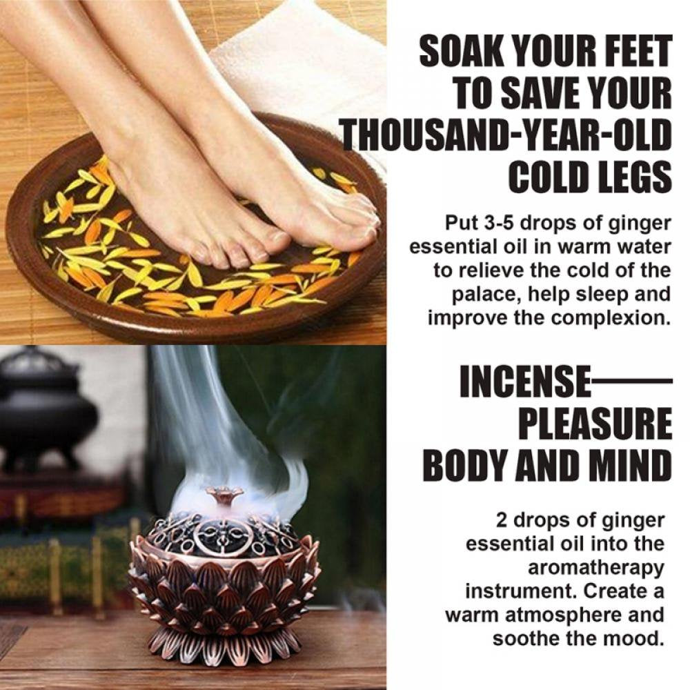 3PCS Belly Drainage Ginger Oil-Slimming Tummy Ginger Oil, Natural Therapy Lymphatic Drainage Ginger Oil, anti Aging Ginger Essential Oil Massage Oil, Wholesome Ginger Massage Oil