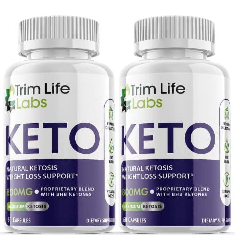 Trim Life Keto BHB Ketosis Supplement Pills (2 Pack)