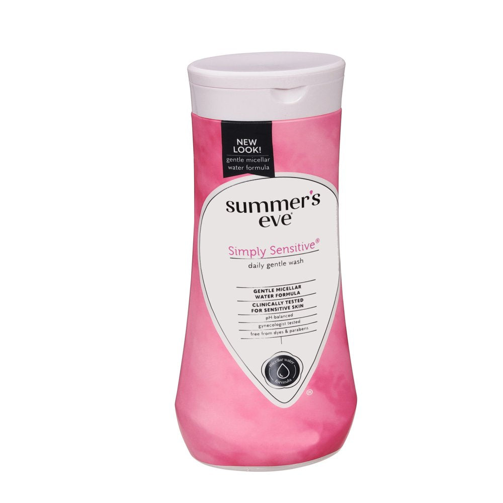 Summer’S Eve Simply Sensitive Daily Feminine Wash, Removes Odor, Ph Balanced, 9 Fl Oz