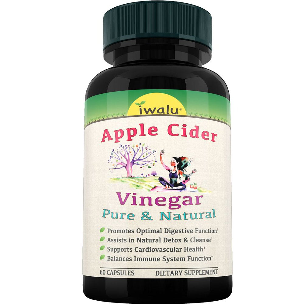 Apple Cider Vinegar Capsules with the Mother - Bloating Relief for Women, Men, Colon Cleanser Detox for Weight Control Supplement, ACV Pills for Healthy PH Balance, Keto Diet Digestion Aid 60 Capsules