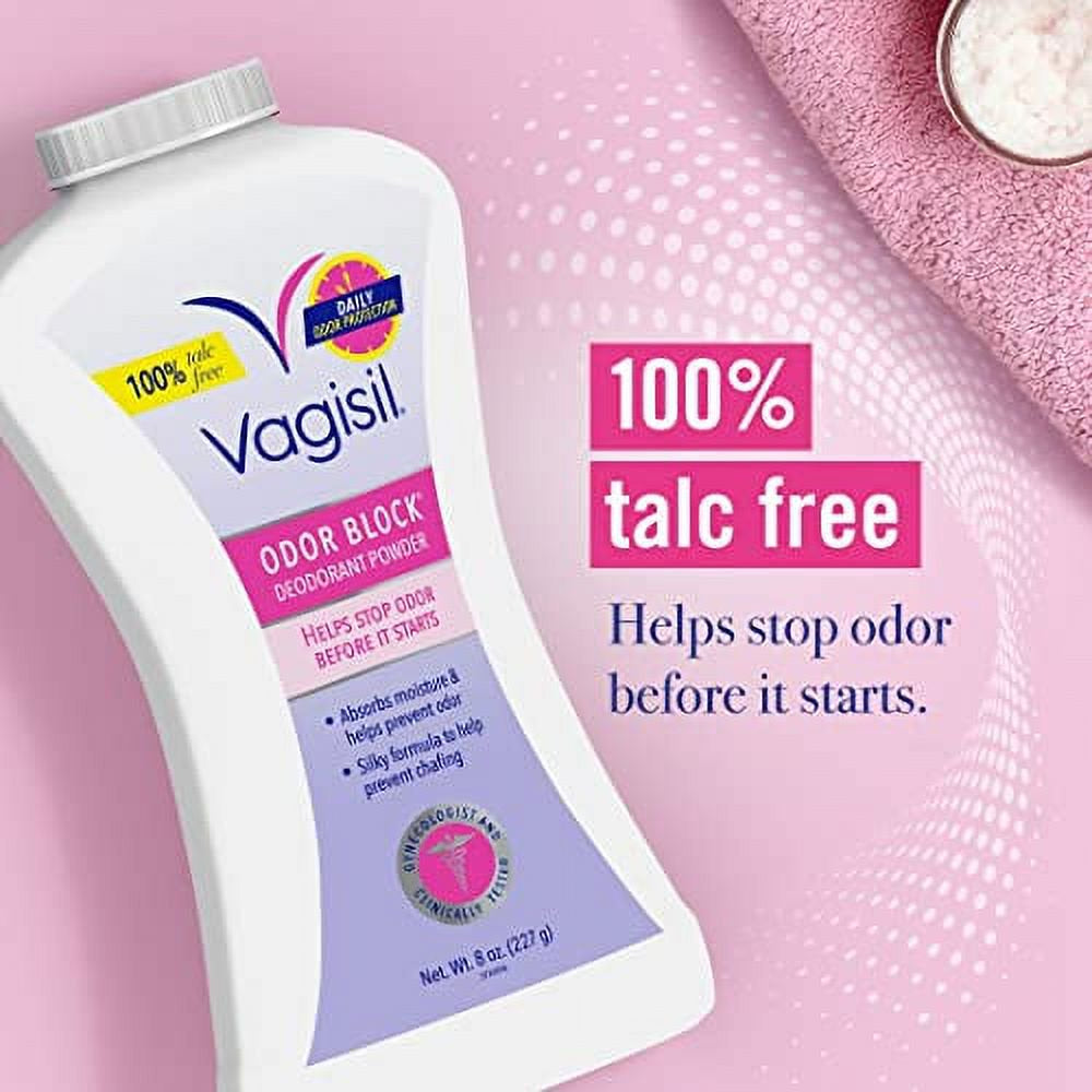 Vagisil Deodorant Powder, Talc-Free, 8 Ounce