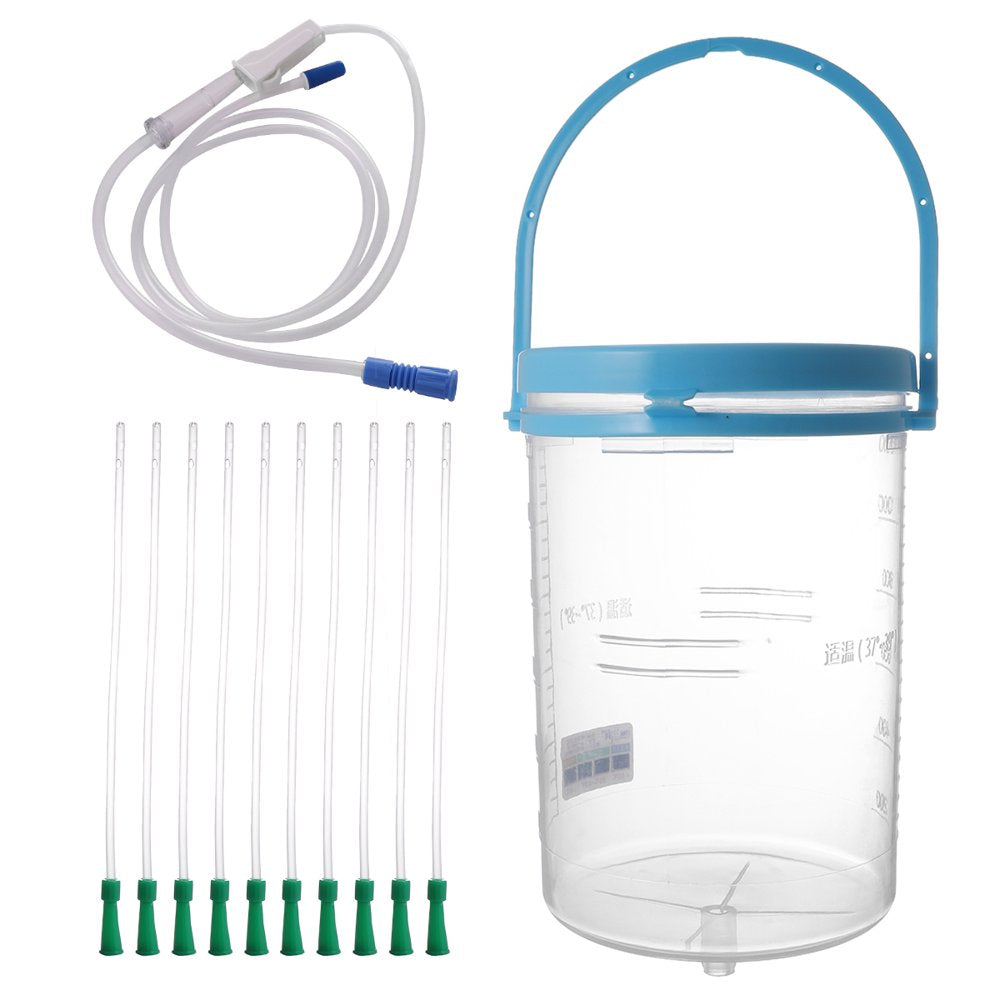 Etereauty Kit Enema Cleansing Cleaning Coffee Bucket Colon System Colonic Home Bag Water Bottle Douche Vaginal Portable Vagina