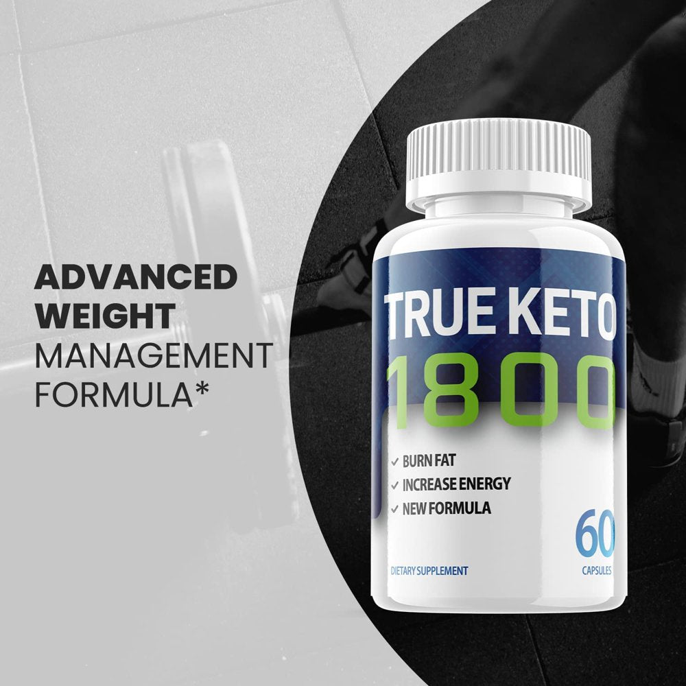 True Keto 1800 - Keto Supplement for Weight Loss -180 Capsules (3 Pack)