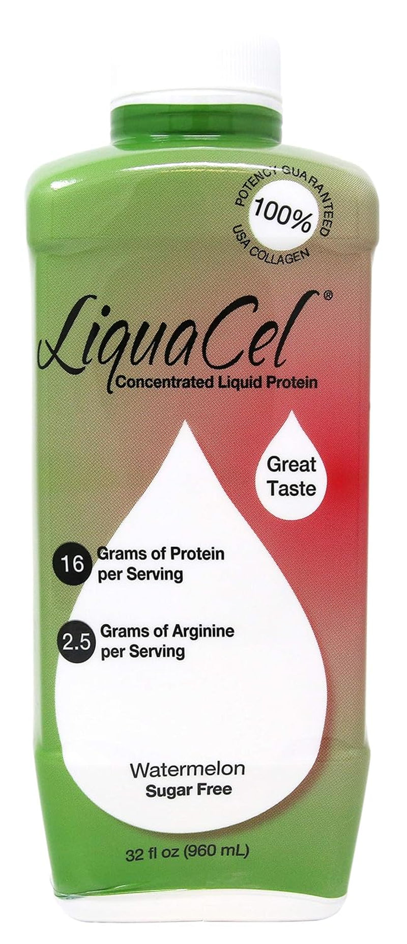 Liquacel Liquid Protein Watermelon 1 X 32Oz Bottle Pack of 2