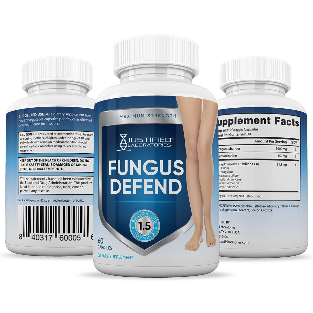 (3 Pack) Fungus Defend Probiotic 1.5 Billion CFU Supplement Pills Toenail Fungus Treatment 180 Capsules