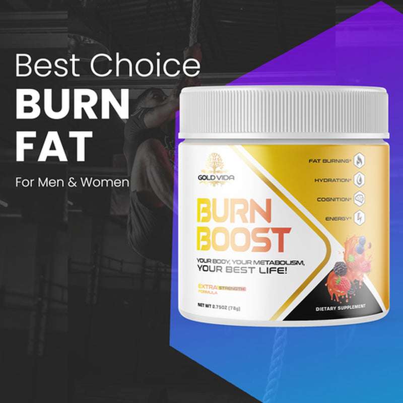 (1 Pack) Gold Vida Burn Boost Powder - Dietary Supplement for Weight Loss Management & Metabolism - Appetite Suppressant