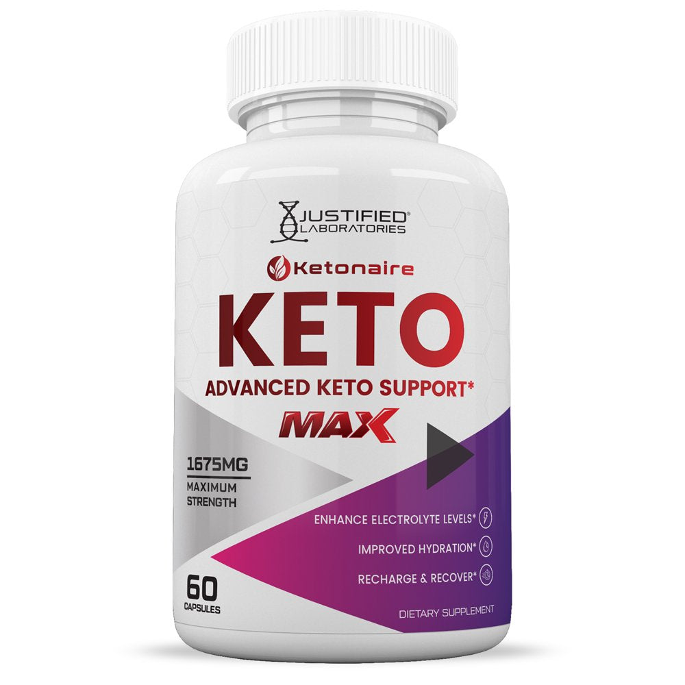 (2 Pack) Ketonaire Keto ACV MAX Pills 1675Mg Alternative to Gummies Dietary Supplement 120 Capsules