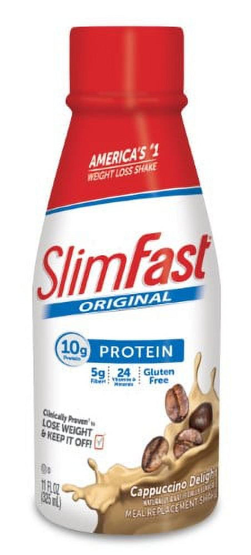 Silmfast ? Original Cappuccino Delight Meal Replacement Shakes (Pack of 3)