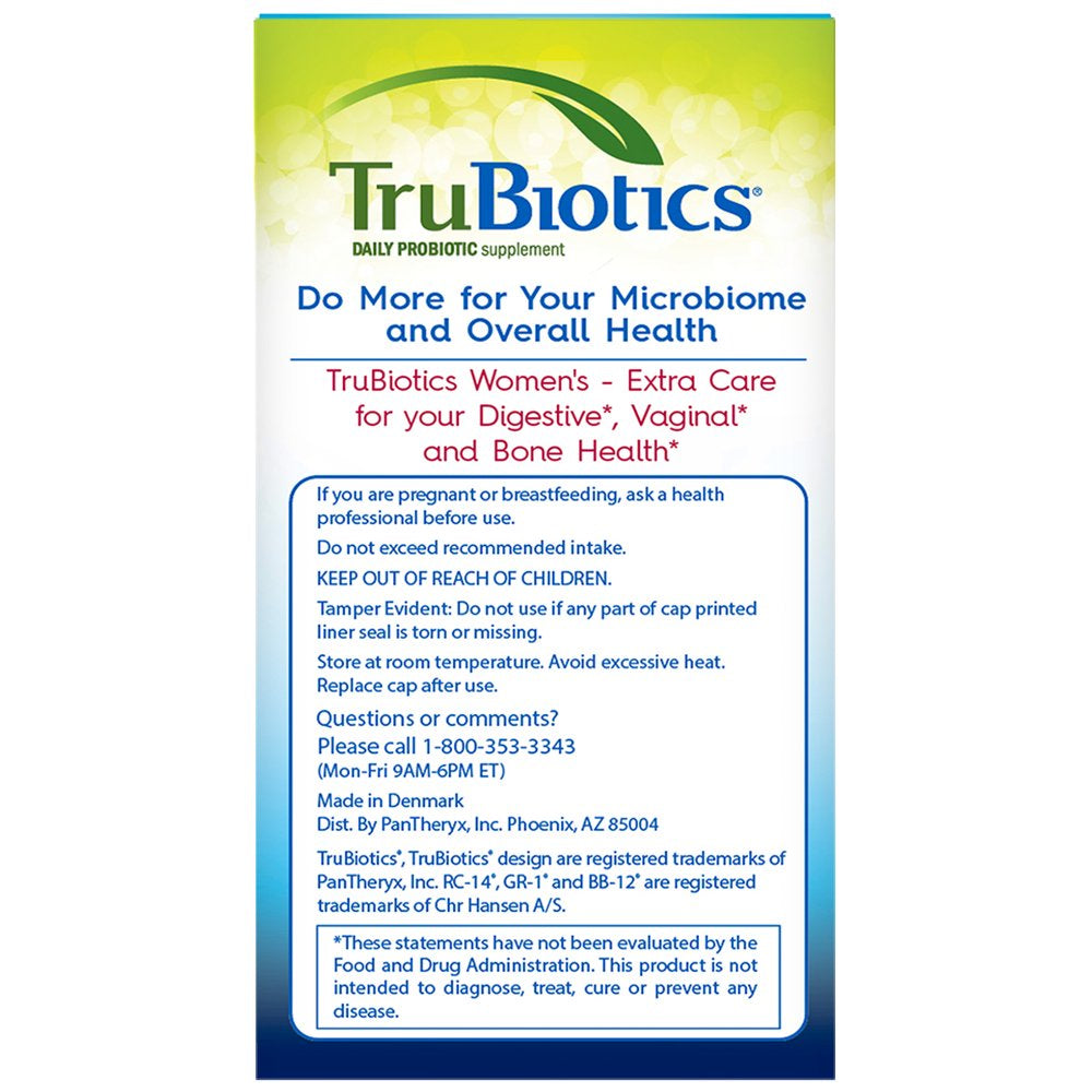 Trubiotics Women'S Probiotic Capsules, 30 Ct