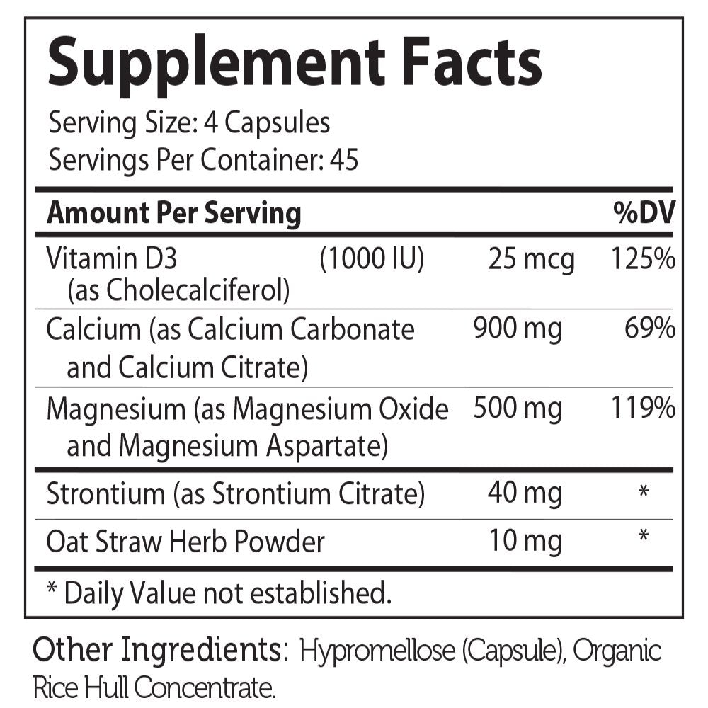 Zahler Powercal, Comprehensive Calcium Formula, 900 Mg, 180 Capsules (225 Mg per Capsule)