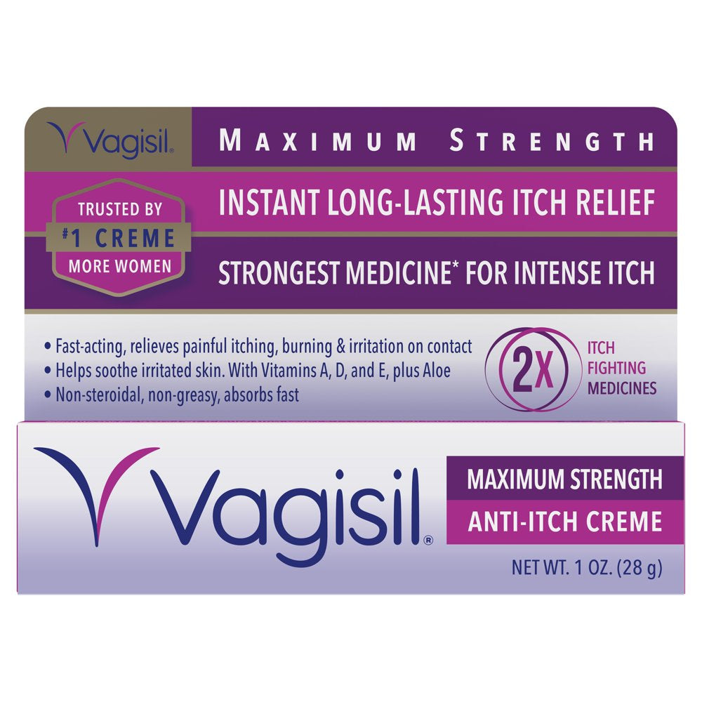 Vagisil Maximum Strength Anti-Itch Cream, 1 Oz