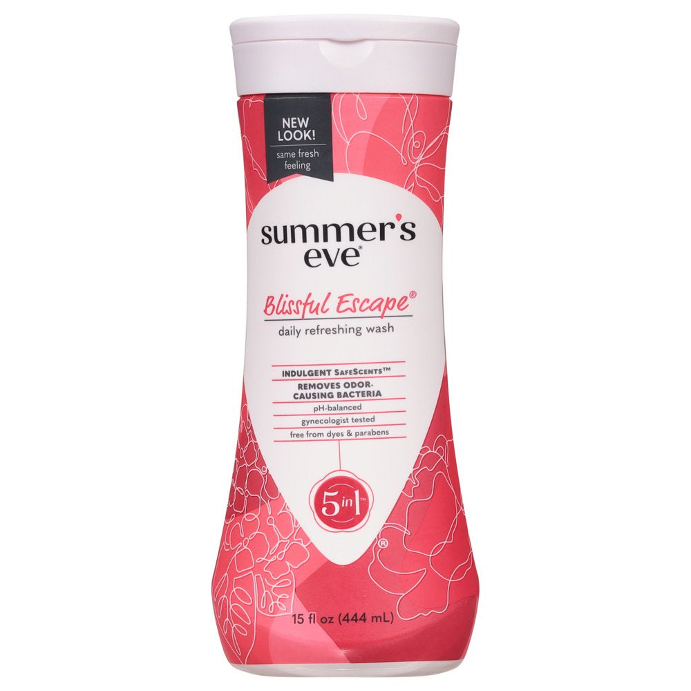 Summer’S Eve Blissful Escape Daily Feminine Wash, Removes Odor, Ph Balanced, 15 Fl Oz