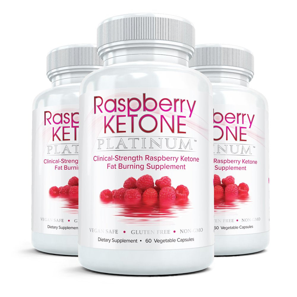 VHN Raspberry Ketone Platinum Natural Fat Burner for Weight Loss, 60 Caps