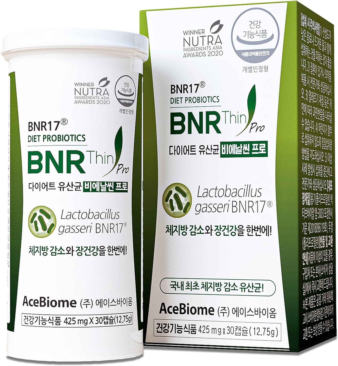 Bnrthin Pro Probiotic, Lactobacillus Gasseri BNR17, 10 Billion CFU Guaranteed, Digestive Health, 30 Capsules