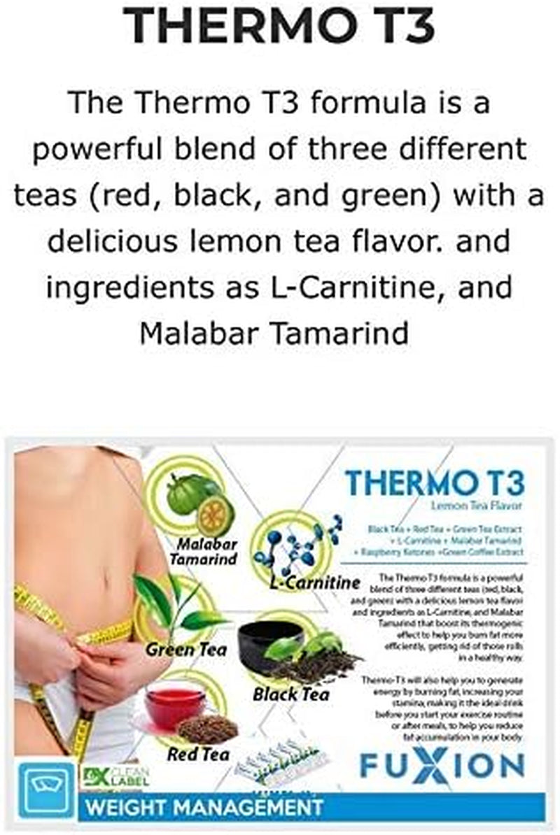 Fuxion Products for Weight Management,Anti-Aging,Energy for Your Health (Thermo T3, 28 Sachets)