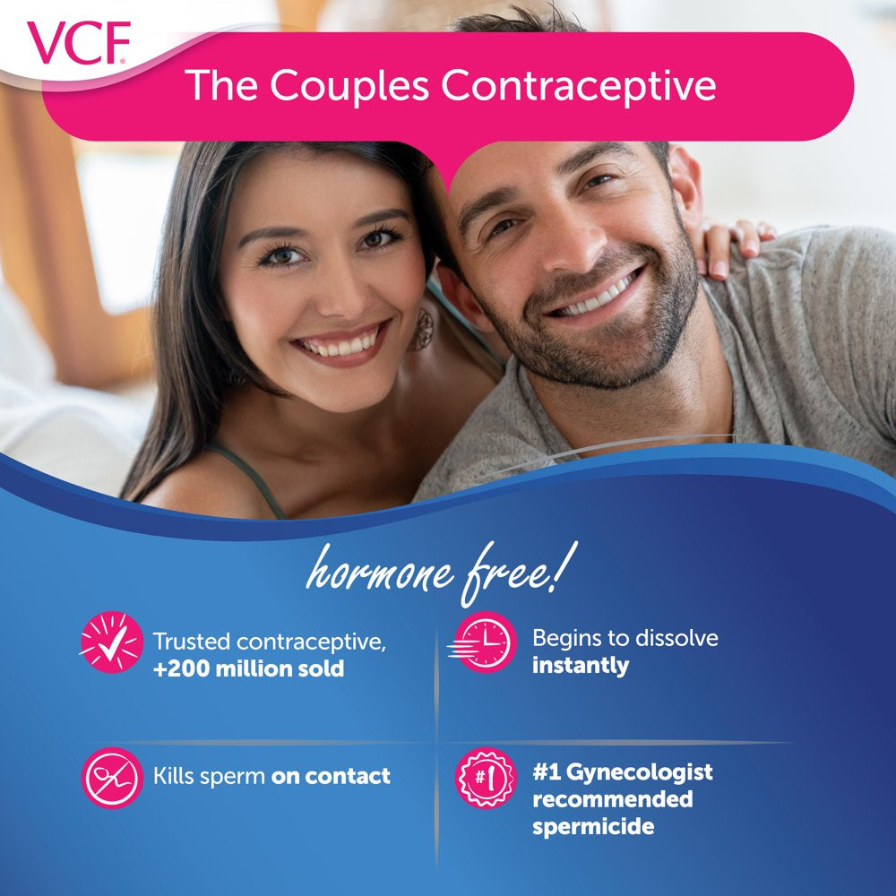 VCF Vaginal Contraceptive Spermicide Film, 9 Ct