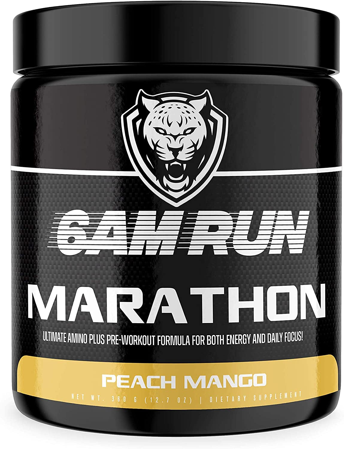 6AM Run Marathon - Pre Workout Powder for Distance Running & Essential Amino Energy - No Jitters, High Energy for Cardio & Stamina Formula - All Natural, Keto, Vegan