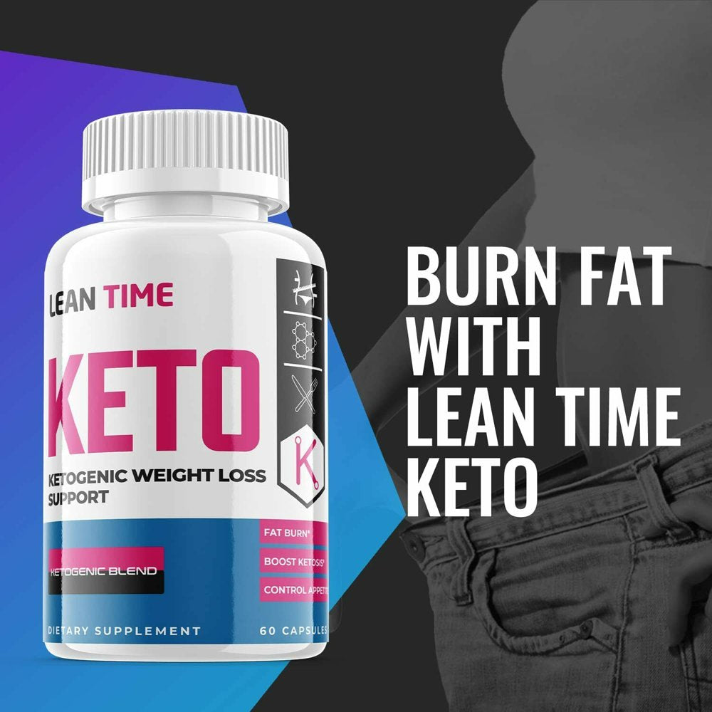 (3 Pack) Lean Time Keto - Supplement for Weight Loss - Energy & Focus Boosting Dietary Supplements for Weight Management & Metabolism - Advanced Fat Burn Raspberry Ketones Pills - 180 Capsules