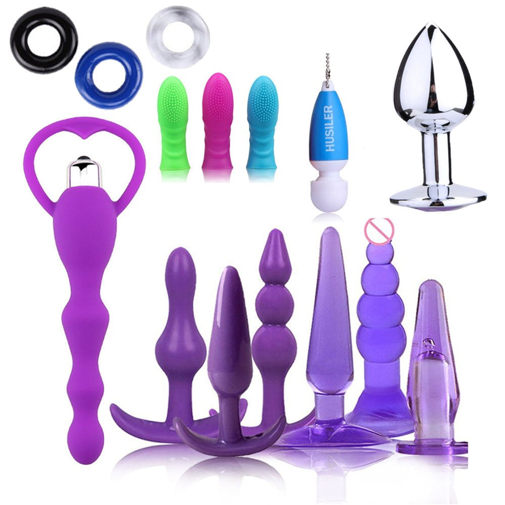 Silicone Butt Plug Anal Dilator G-Spot Stimulation Prostate Massager Adult Sex Toys Anal Plug for Women Men Couples