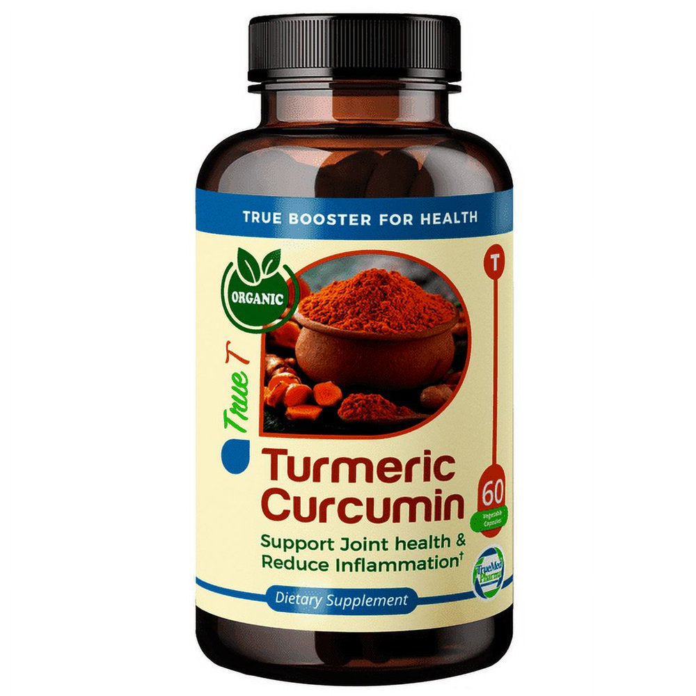 Truemed Turmeric Curcumin Support Joint Health and Reduce Inflammation 1200 Mg 60 Capsules