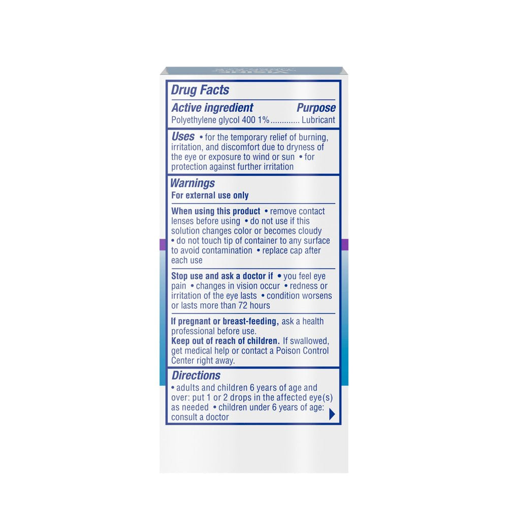 Visine Dry Eye Relief Tired Eye Lubricant Eye Drops, 0.5 Fl. Oz