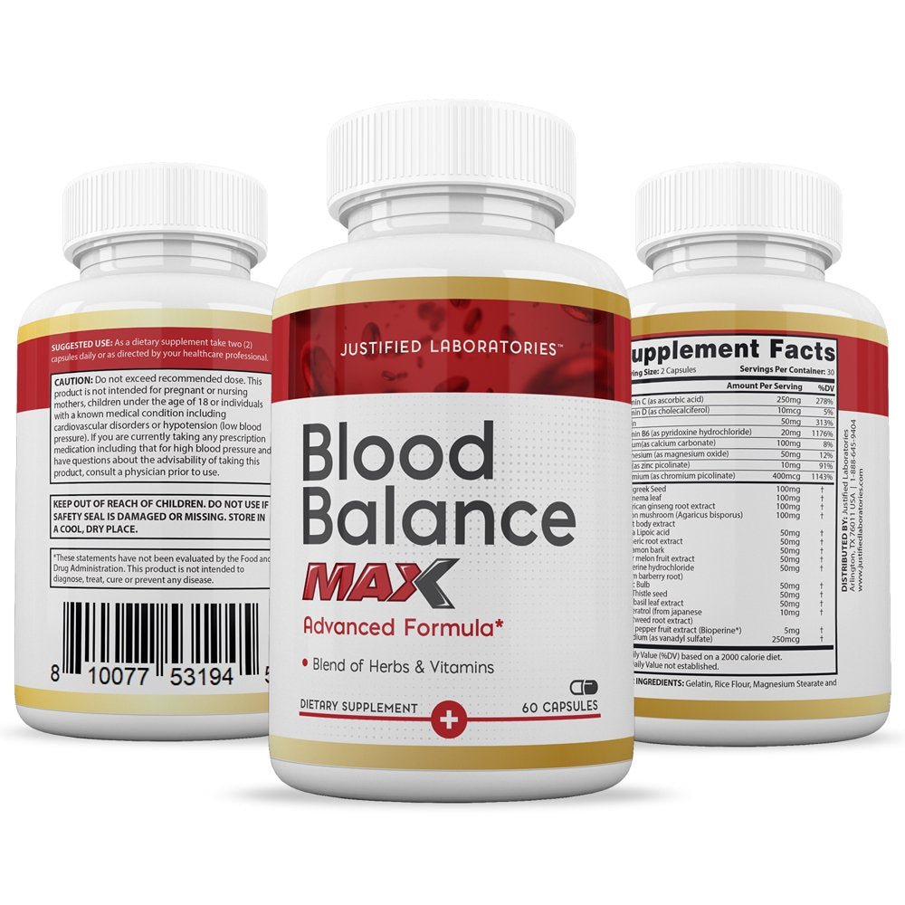 (2 Pack) Blood Red Max Advanced Formula 1295MG 120 Capsules