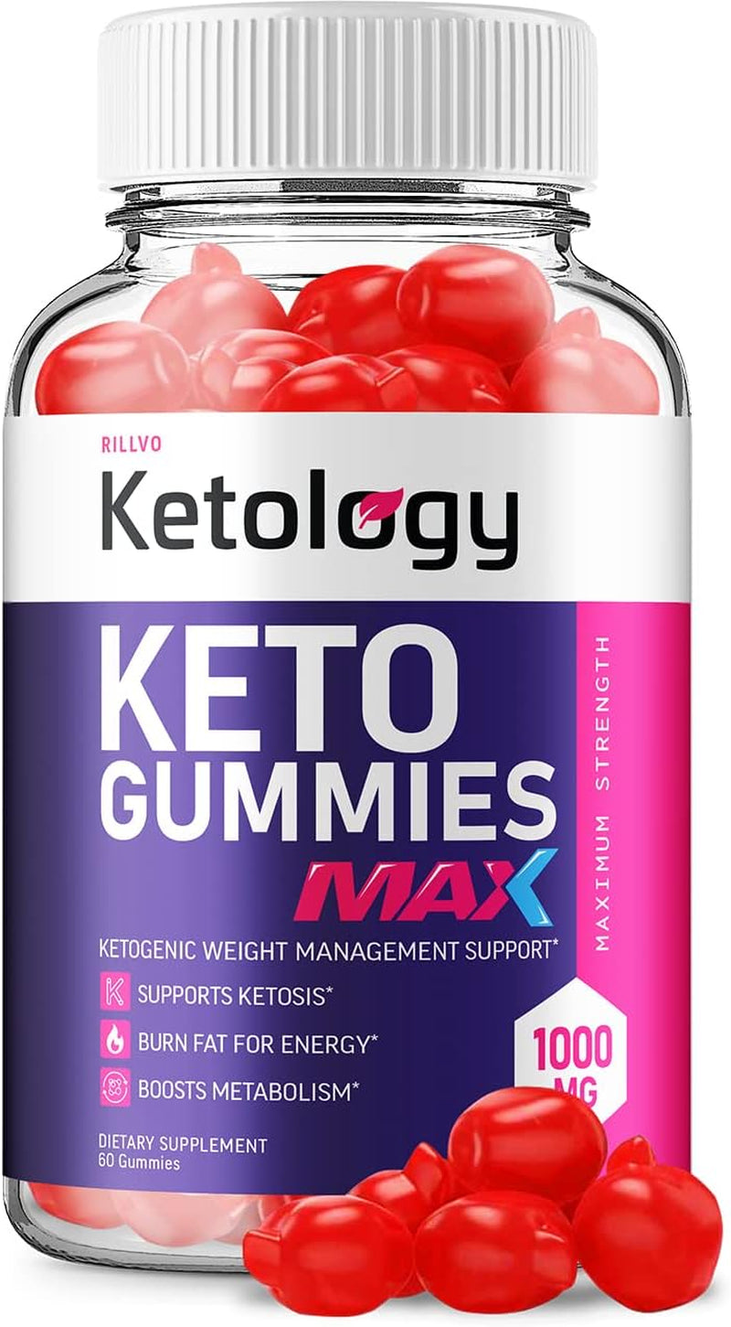 Ketology Max ACV Gummies - Advanced Formula Ketology Keto + ACV Apple Cider Vinegar Gummies (60 Gummies)