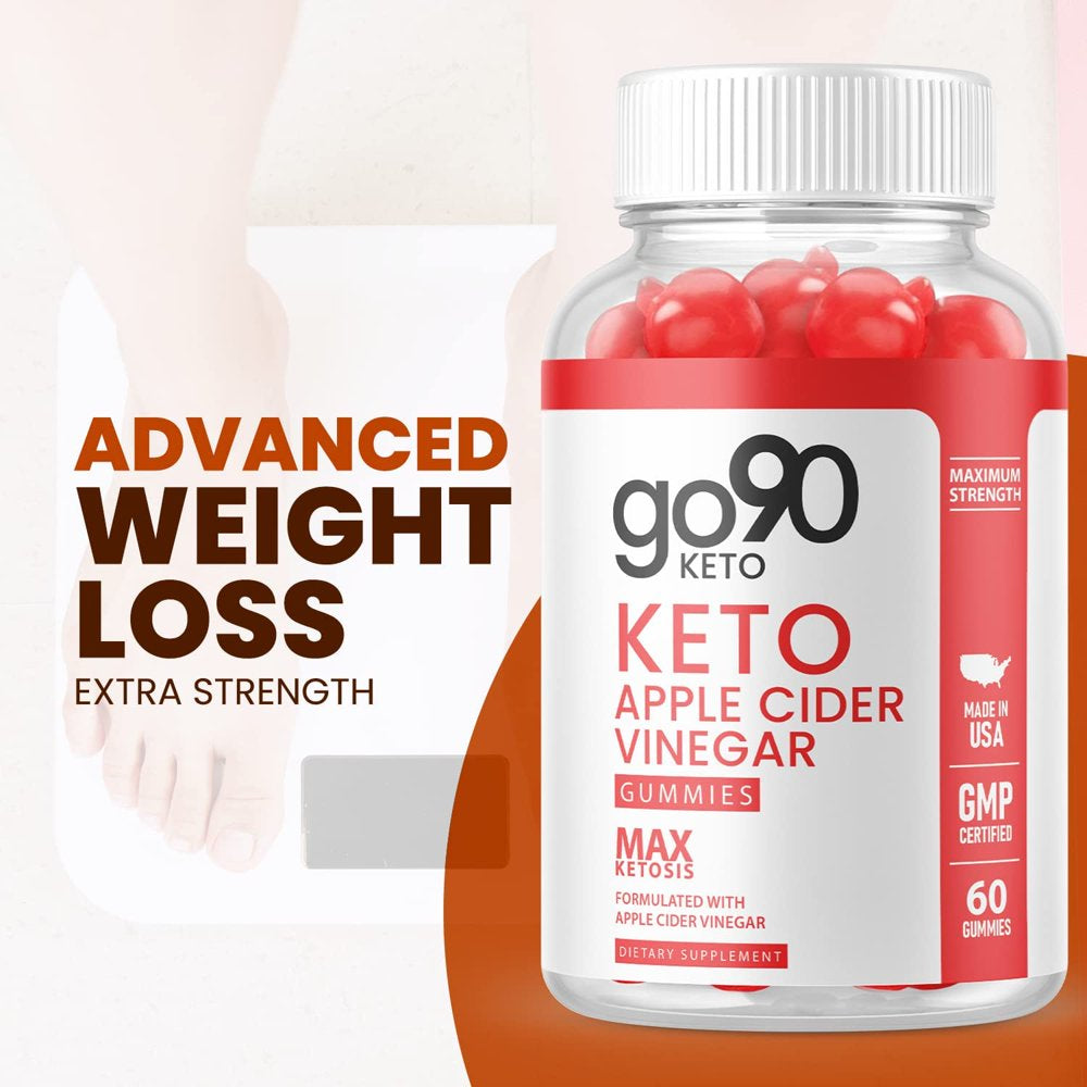 (2 Pack) Go90 Keto ACV Gummies - Supplement for Weight Loss - Energy & Focus Boosting Dietary Supplements for Weight Management & Metabolism - Fat Burn - 120 Gummies