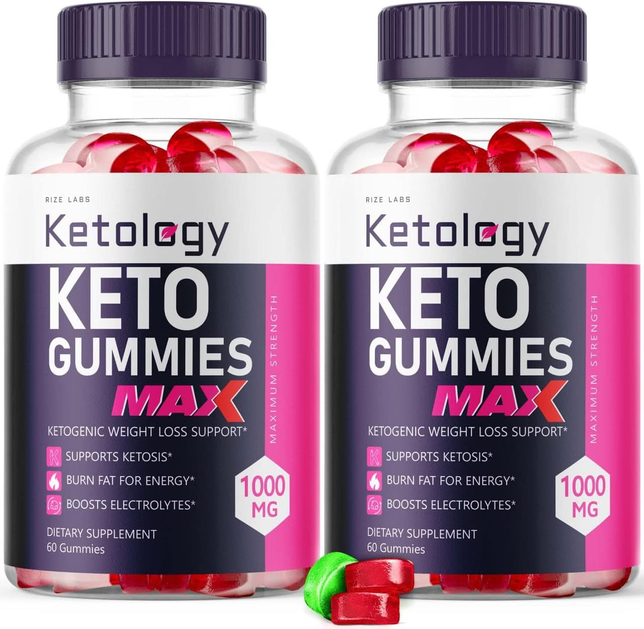 (2 Pack) Ketology Keto ACV Gummies Apple Cider Vinegar Advanced Ketology Gummies (120 Gummies)