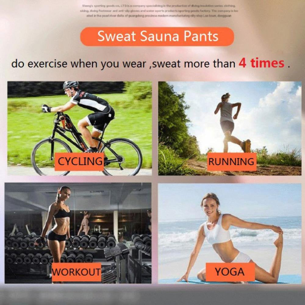 Alvage Women Sauna Sweat Shorts Hot Fitness Capris Pants Exercise Leggings High Waist Thermo Workout Gym Short Pants